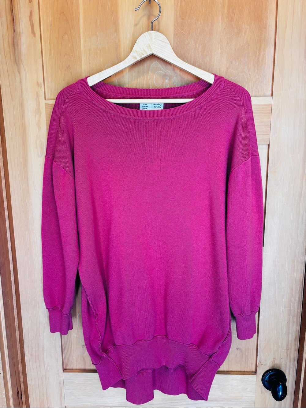 Anthropologie Saturday Sunday Oversized Knit Tunic Clay Colour M